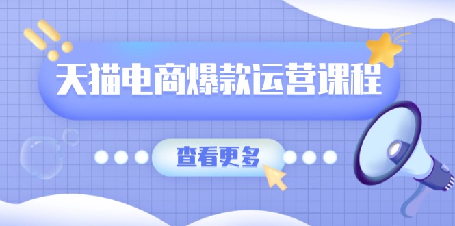天猫电商爆款运营课程，爆款卖点提炼与流量实操，多套模型全面学习-HEIXMI（中国站）