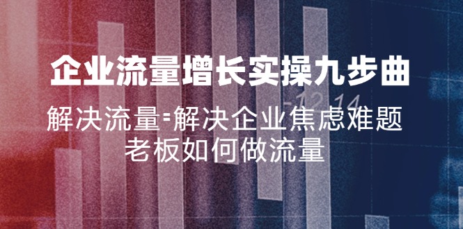企业流量增长实战九步曲，解决流量=解决企业焦虑难题，老板如何做流量-HEIXMI（中国站）