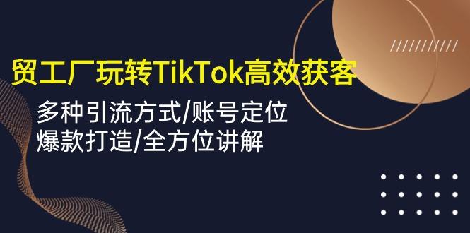 外贸工厂玩转TikTok高效获客，多种引流方式/账号定位/爆款打造/全方位讲解-HEIXMI（中国站）