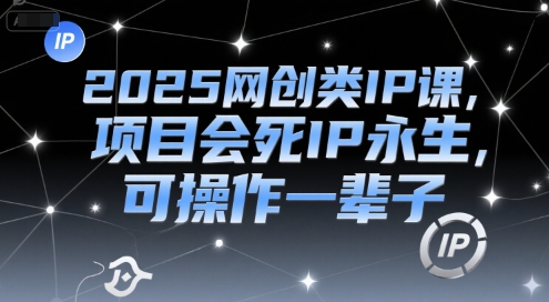 2025网创类IP课，项目会死IP永生，可操作一辈子-HEIXMI（中国站）