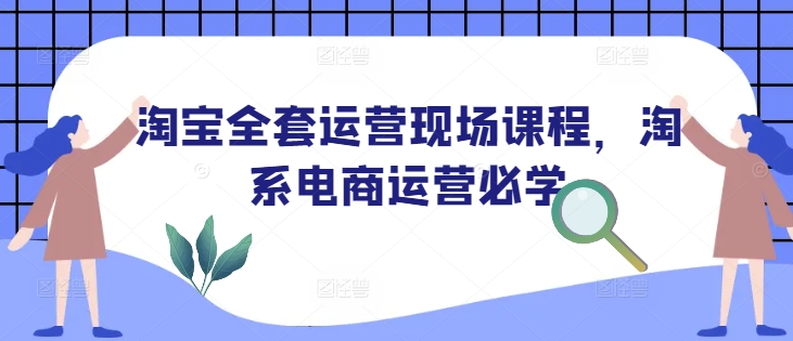 淘宝全套运营现场课程，淘系电商运营必学-HEIXMI（中国站）