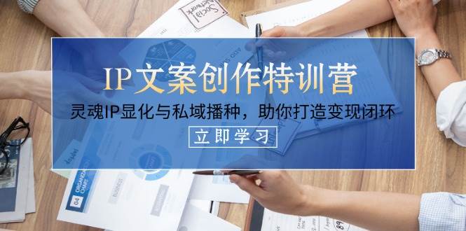 IP文案创作特训营，灵魂IP显化与私域播种，助你打造变现闭环(14节课)-HEIXMI（中国站）
