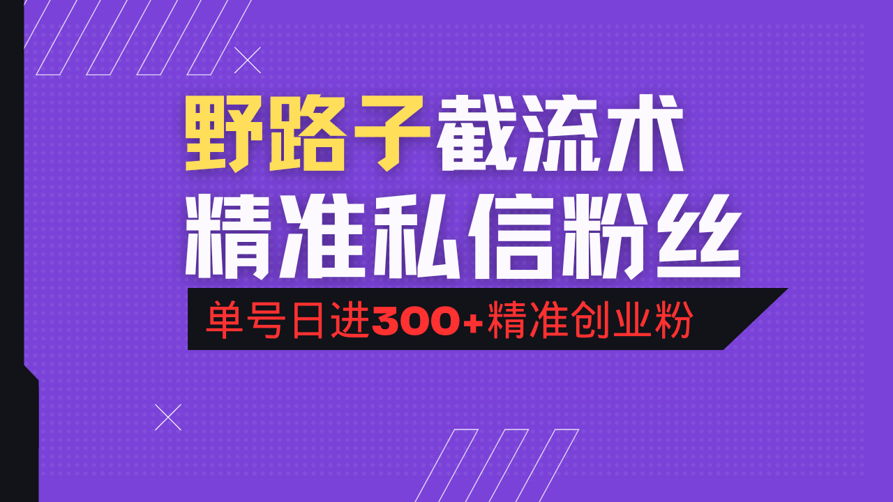抖音评论区野路子引流术，精准私信粉丝，单号日引流300+精准创业粉-HEIXMI（中国站）