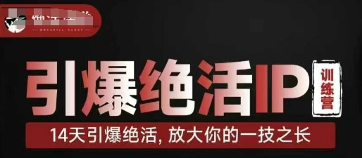 引爆绝活IP训练营，14天引爆绝活，放大你的一技之长-HEIXMI（中国站）