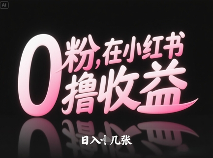0粉在小红书撸收益，日入几张-HEIXMI（中国站）