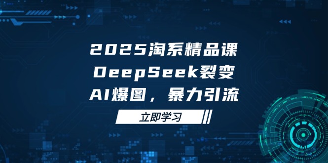 2025 淘系精品课，DeepSeek 裂变，AI 爆图，暴力引流-HEIXMI（中国站）