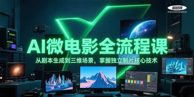 AI微电影全流程课，从剧本生成到三维场景，掌握独立制片核心技术 - HEIXMI（中国站）-HEIXMI（中国站）