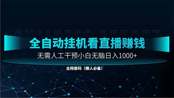 直播助手全自动看大平台直播赚钱，全自动无需人工干预，小白无脑日入1000-HEIXMI（中国站）