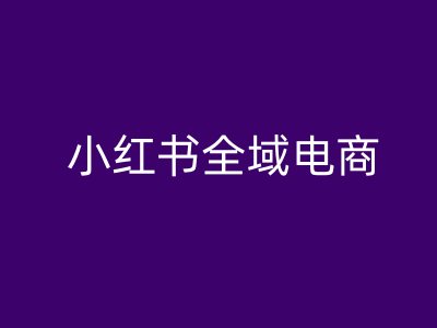 小红书全域电商，小红书电商教程-HEIXMI（中国站）