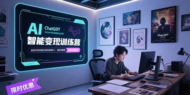 AI智能变现训练营，ChatGPT写作变现，电影解说制作，图文带货方法论-HEIXMI（中国站）