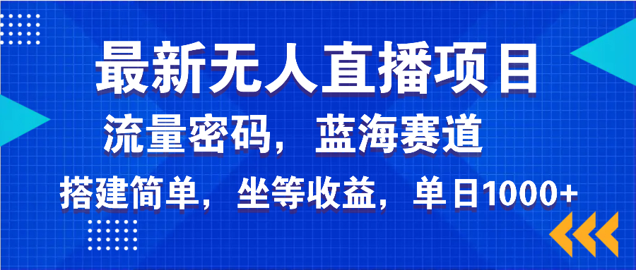 最新无人直播项目—美女电影游戏，轻松日入3000+，蓝海赛道流量密码，…-HEIXMI（中国站）