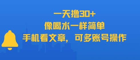 一天撸30+，像喝水一样简单，手机看文章，可多账号操作-HEIXMI（中国站）