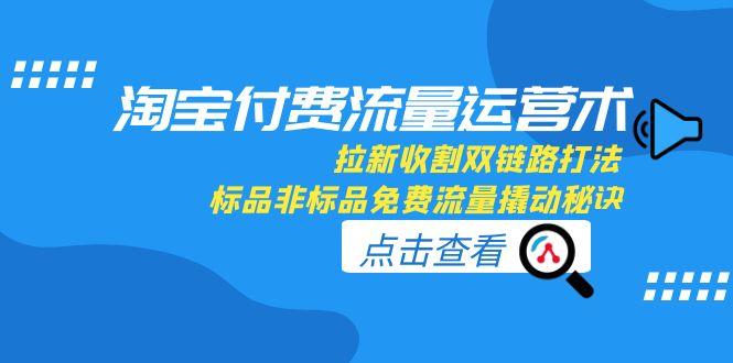 淘宝付费流量运营术，拉新收割双链路打法，标品非标品免费流量撬动秘诀 - HEIXMI（中国站）-HEIXMI（中国站）