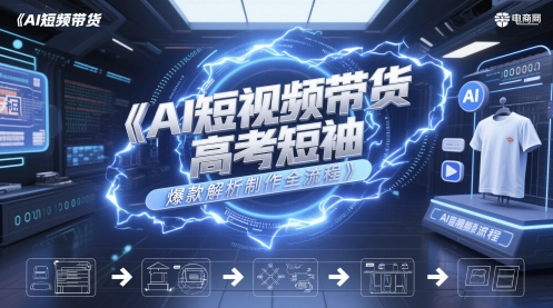 AI短视频带货高考短袖爆款解析制作全流程 - HEIXMI（中国站）-HEIXMI（中国站）