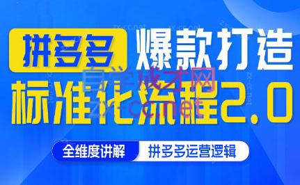 云杉老师·拼多多爆款打造标准化流程2.0-HEIXMI（中国站）