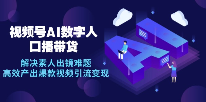 视频号数字人AI口播带货，解决素人出镜难题，高效产出爆款视频引流变现-HEIXMI（中国站）
