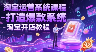 淘宝运营系统课程-打造爆款系统-淘宝开店教程 - HEIXMI（中国站）-HEIXMI（中国站）