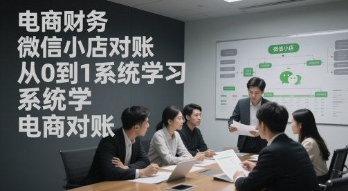 电商财务微信小店对账，从0到1系统学习电商对账 - HEIXMI（中国站）-HEIXMI（中国站）