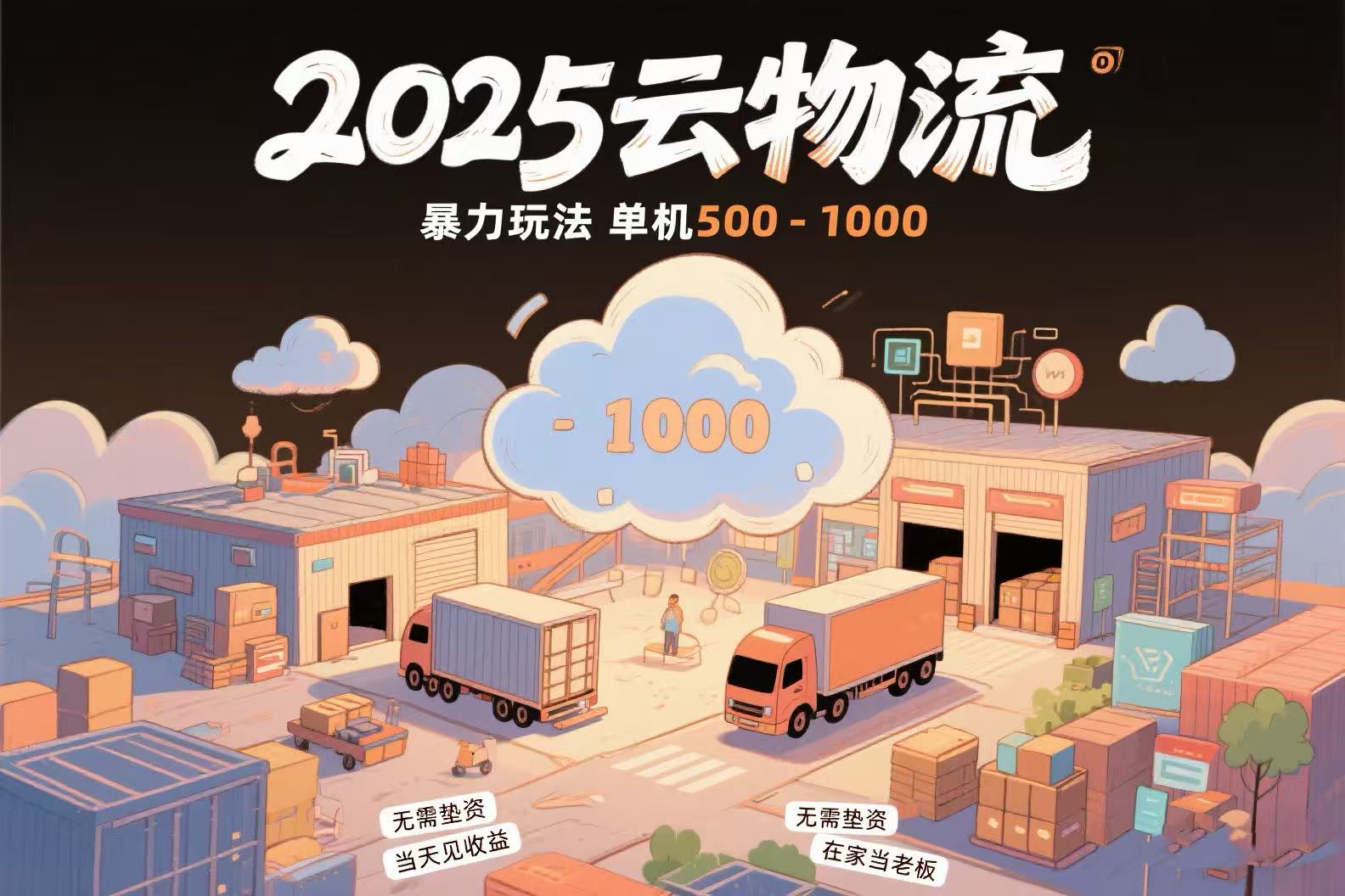 云物流赚差价，项目纯利润500~1000，无需垫资，当天到账。不需要有车，…-HEIXMI（中国站）