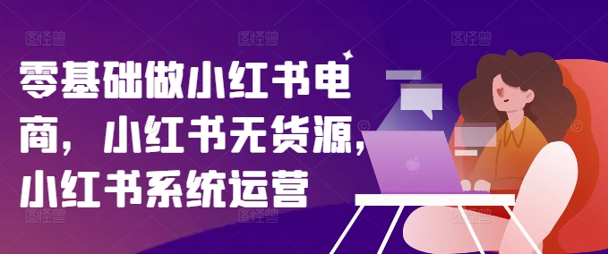 零基础做小红书电商，小红书无货源，小红书系统运营-HEIXMI（中国站）