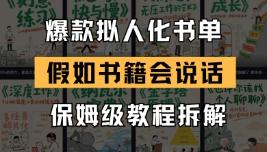 最新爆款拟人化书单玩法，假如书籍会说话，保姆级教程 - HEIXMI（中国站）-HEIXMI（中国站）