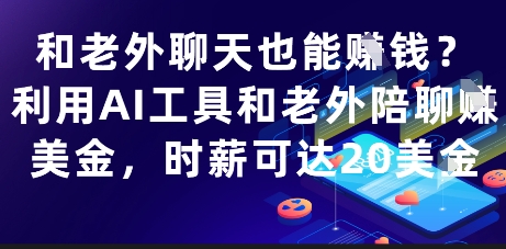 和老外聊天也能挣钱？利用AI工具和老外陪聊挣美金，时薪可达20刀 - HEIXMI（中国站）-HEIXMI（中国站）