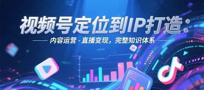 视频号定位到IP打造：账号搭建-内容运营-直播变现，完整知识体系-HEIXMI（中国站）