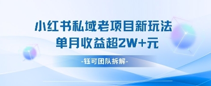 小红书私域项目新玩法，单月变现过W+-HEIXMI（中国站）