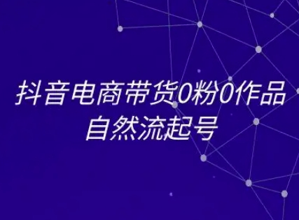 抖音电商带货0粉0作品自然流起号，抖音电商教程-HEIXMI（中国站）