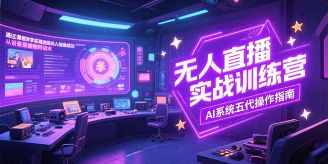 无人直播实操训练营，从设备搭建到话术，AI系统五代操作指南(7月更新-HEIXMI（中国站）