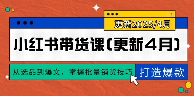 小红书带货课(更新4月 - HEIXMI（中国站）-HEIXMI（中国站）
