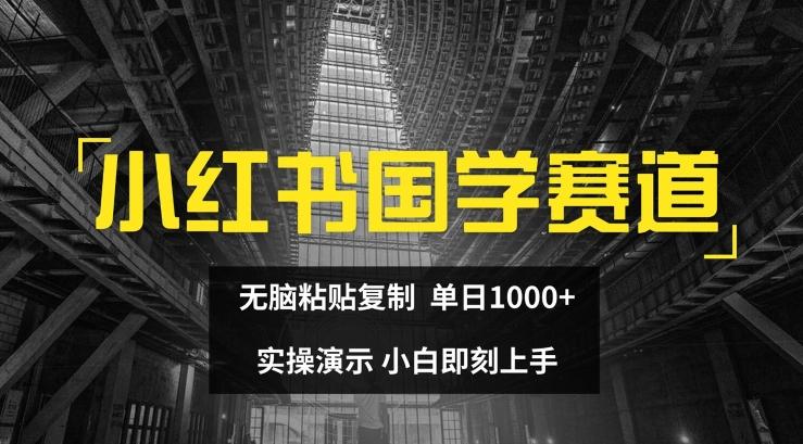 小红书国学赛道，无脑粘贴复制，单日1K，实操演示，小白即刻上手【揭秘】-HEIXMI（中国站）