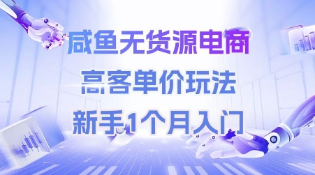 咸鱼无货源电商，高客单价玩法，新手1个月入门-HEIXMI（中国站）