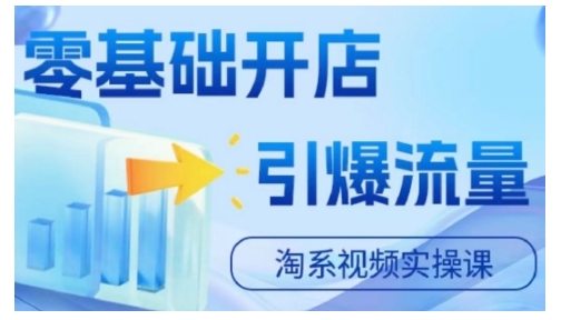 淘宝电商视频实操课，零基础开店，引爆流量-HEIXMI（中国站）