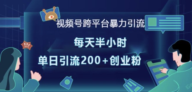 视频号跨平台暴力引流，每天半小时，单日引流200+精准创业粉-HEIXMI（中国站）