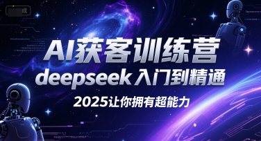 AI获客训练营，deepseek入门到精通，2025让你拥有超能力-HEIXMI（中国站）