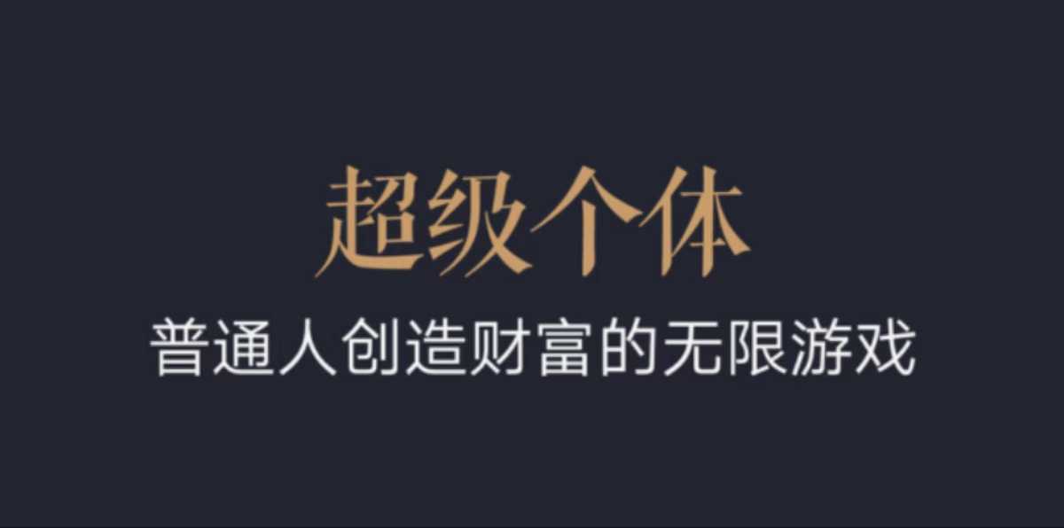 超级个体：2024-2025翻盘指南，普通人创造财富的无限游戏-HEIXMI（中国站）
