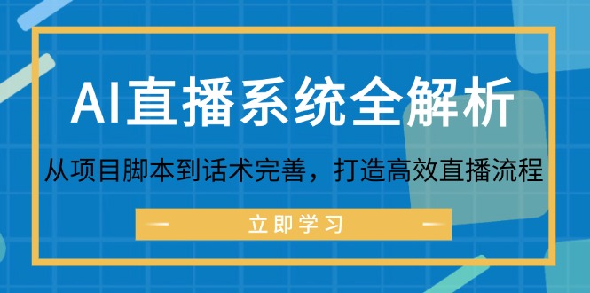 AI直播系统全解析：从项目脚本到话术完善，打造高效直播流程-HEIXMI（中国站）