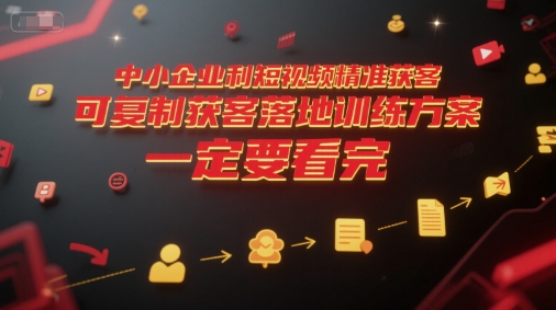 中小企业利用短视频精准获客，可复制获客落地训练方案，做好短视频，一定要看完-HEIXMI（中国站）