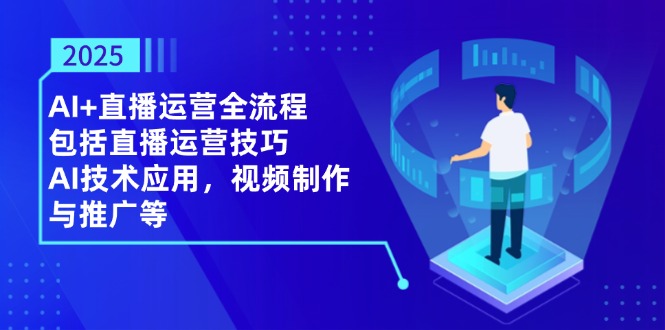 2025AI+直播运营全流程，包括直播运营技巧，AI技术应用，视频制作与推广等-HEIXMI（中国站）