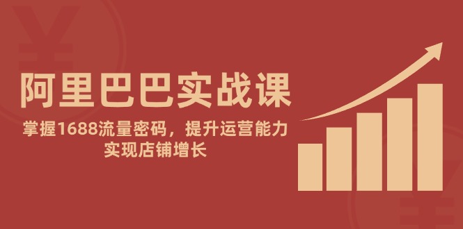 阿里巴巴实战课：掌握1688流量密码，提升运营能力，实现店铺增长-HEIXMI（中国站）