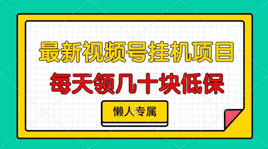 视频号挂机项目，每天几十块低保，懒人专属-HEIXMI（中国站）