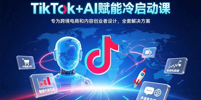 TikTok+AI赋能冷启动课：专为跨境电商和内容创业者设计，全套解决方案-HEIXMI（中国站）