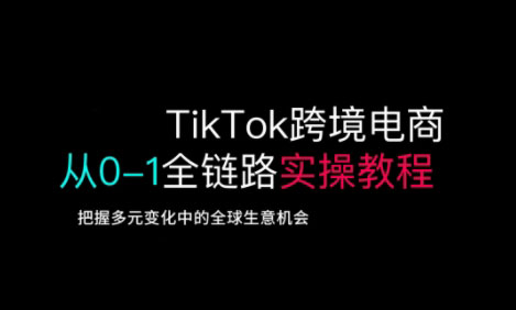 TikTok电商运营从基础到高阶全方位实操-HEIXMI（中国站）