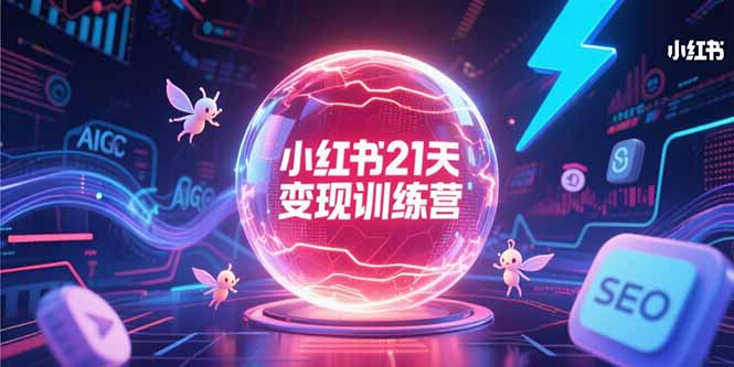 小红书21天变现训练营，AIGC工具高效应用，SEO优化核心技巧-HEIXMI（中国站）